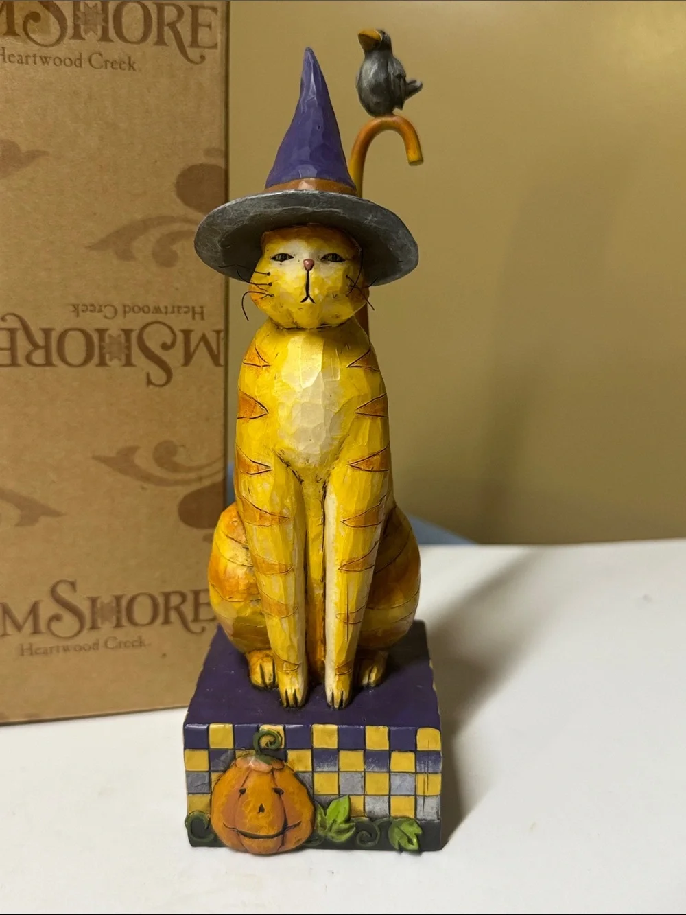 Sold Jim Shore KITTY IN A WITCH HAT 4006135 Figurine 2006 With Original Box 8.25